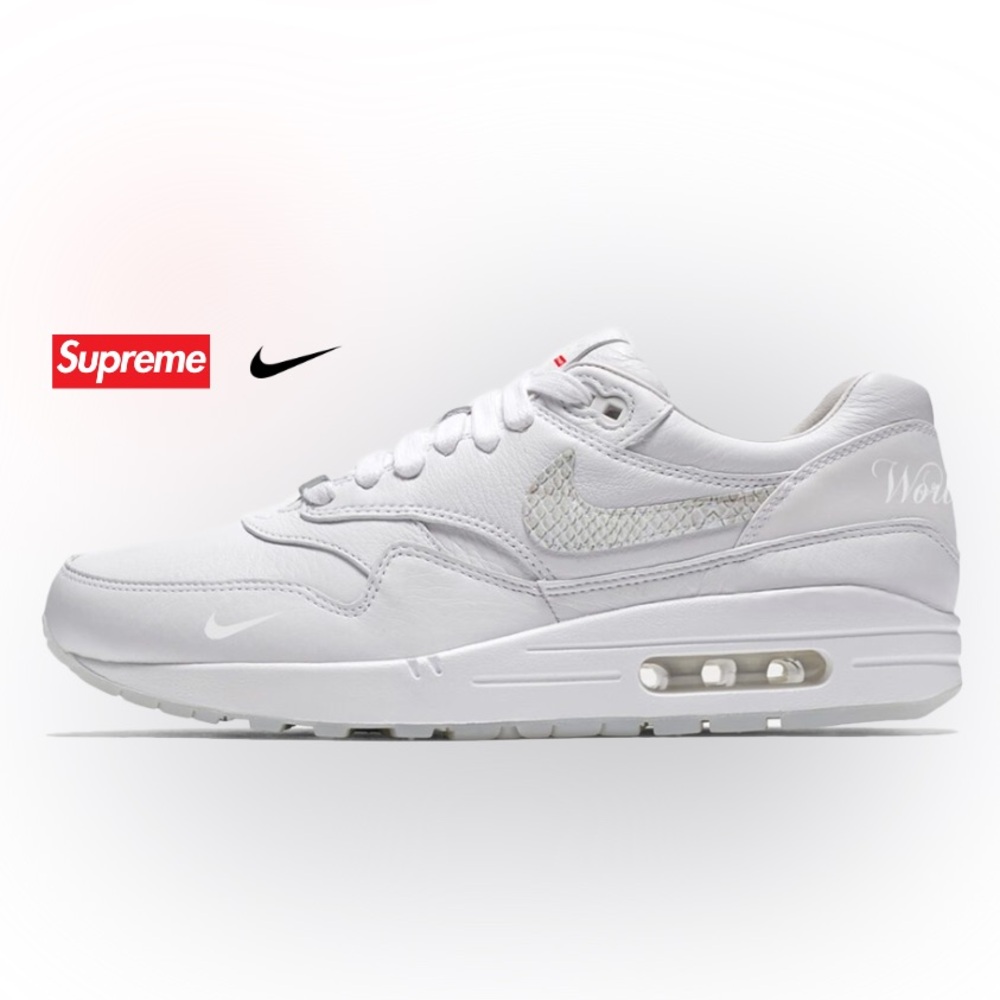 Supreme x Nike Air Max 1 ‘87 SP ‘Triple White' - Size 12 - Brand New with Box
